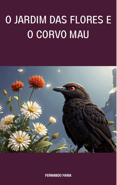 Capa do livro O Jardim das Flores e o Corvo Mau